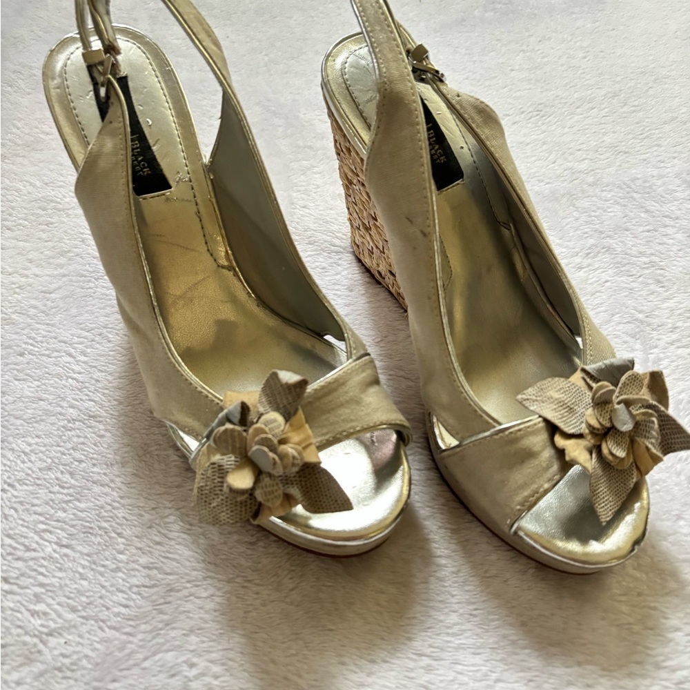 White House Black Market Wedge Sandals